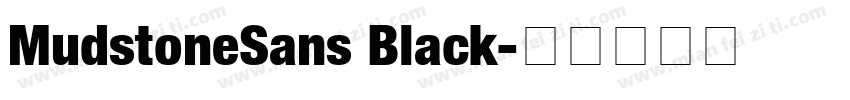MudstoneSans Black字体转换
